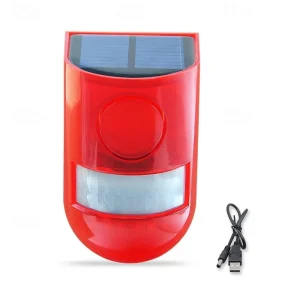 Solar Alarm Robot Infrared Sensing Lamp