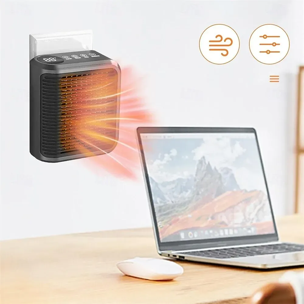 Small Space Heater Powerful Bathroom Wall Heater Wall Mounted Heater Practical Personal Heater Wall Space Heater - Image 2