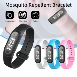 USB Charging Ultrasonic Mosquito Repellent Wristband Wearable Effective Insect Pest Control Watch