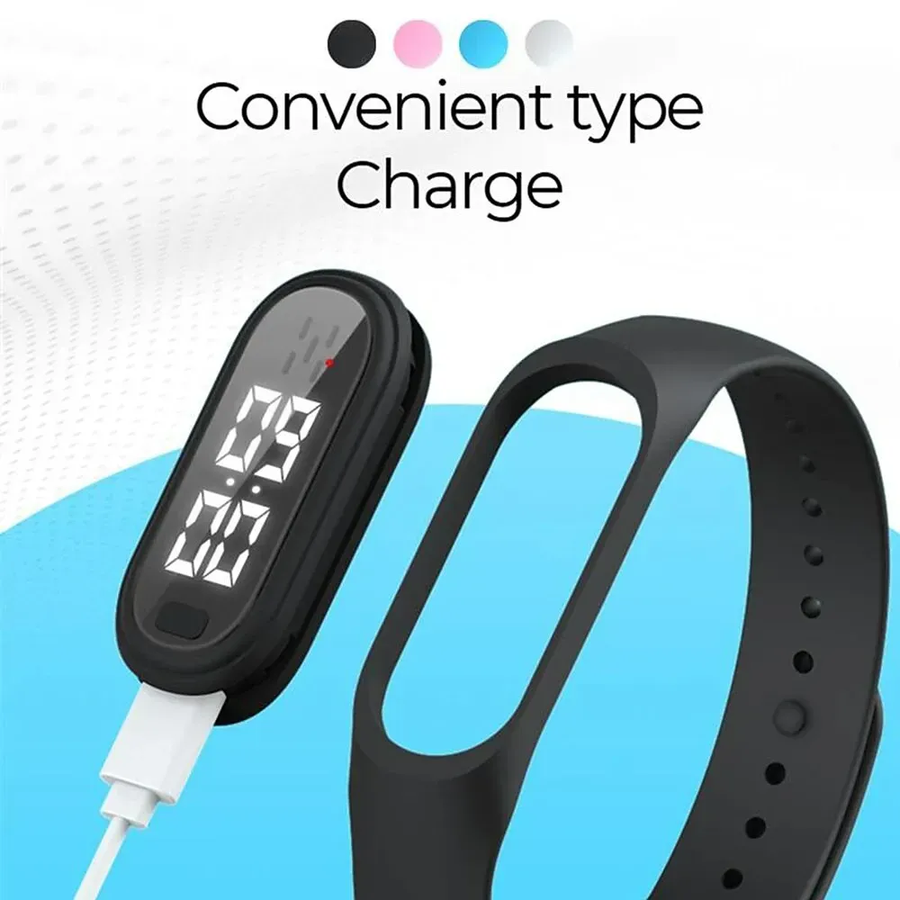 USB Charging Ultrasonic Mosquito Repellent Wristband Wearable Effective Insect Pest Control Watch - Image 5