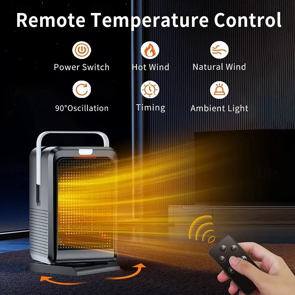 1000W Space Heater w/ Remote - Image 7